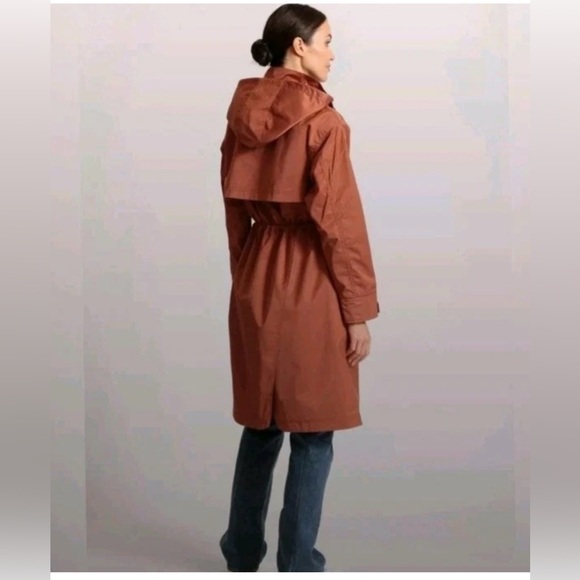 Avec Les Filles Raincoat - Gorgeous Dusty Teal - Rare color - L large trenchcoat - Picture 8 of 8